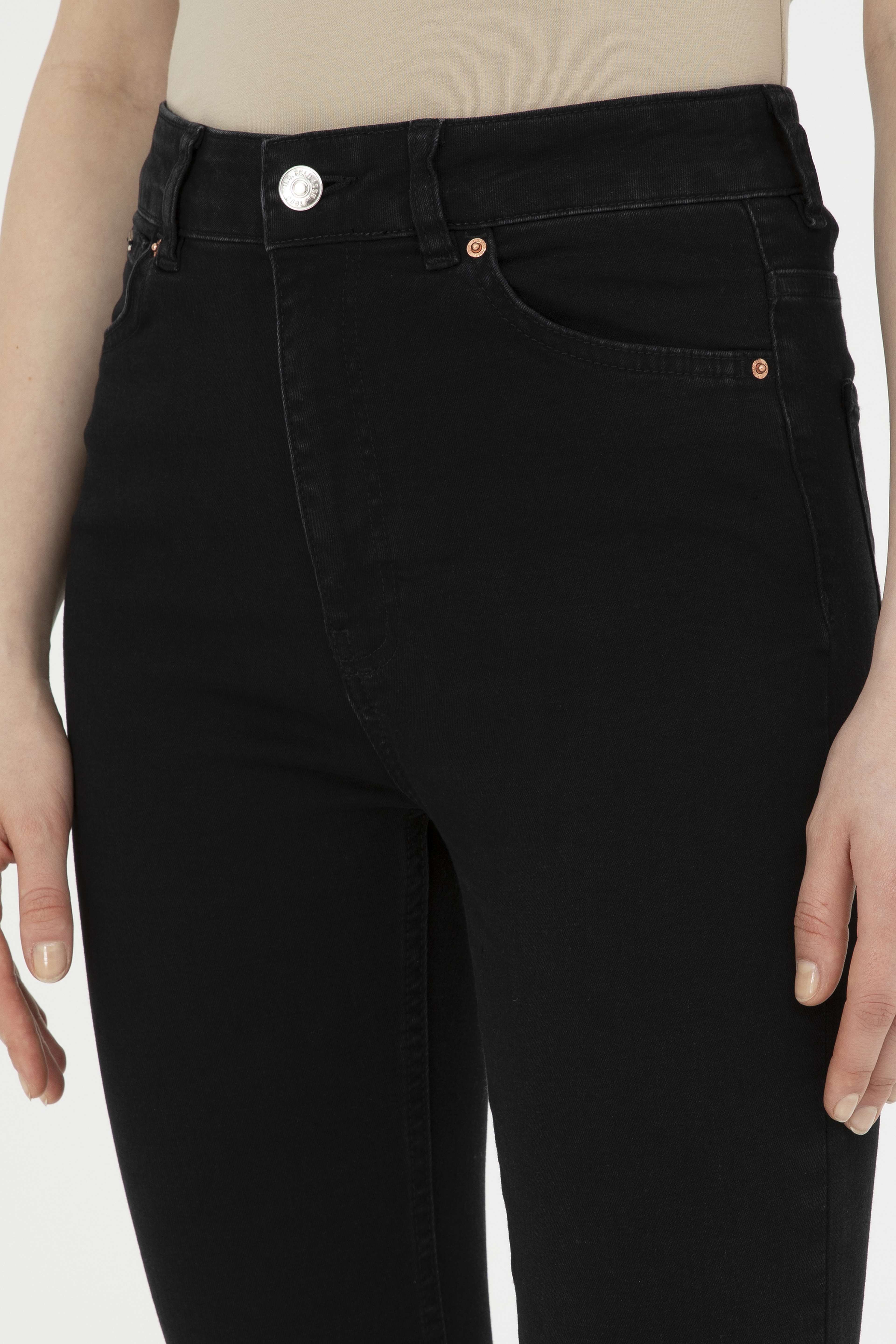 Kadın Siyah Jean Pantolon - Image 6