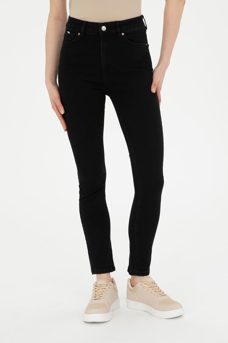Kadın Siyah Jean Pantolon