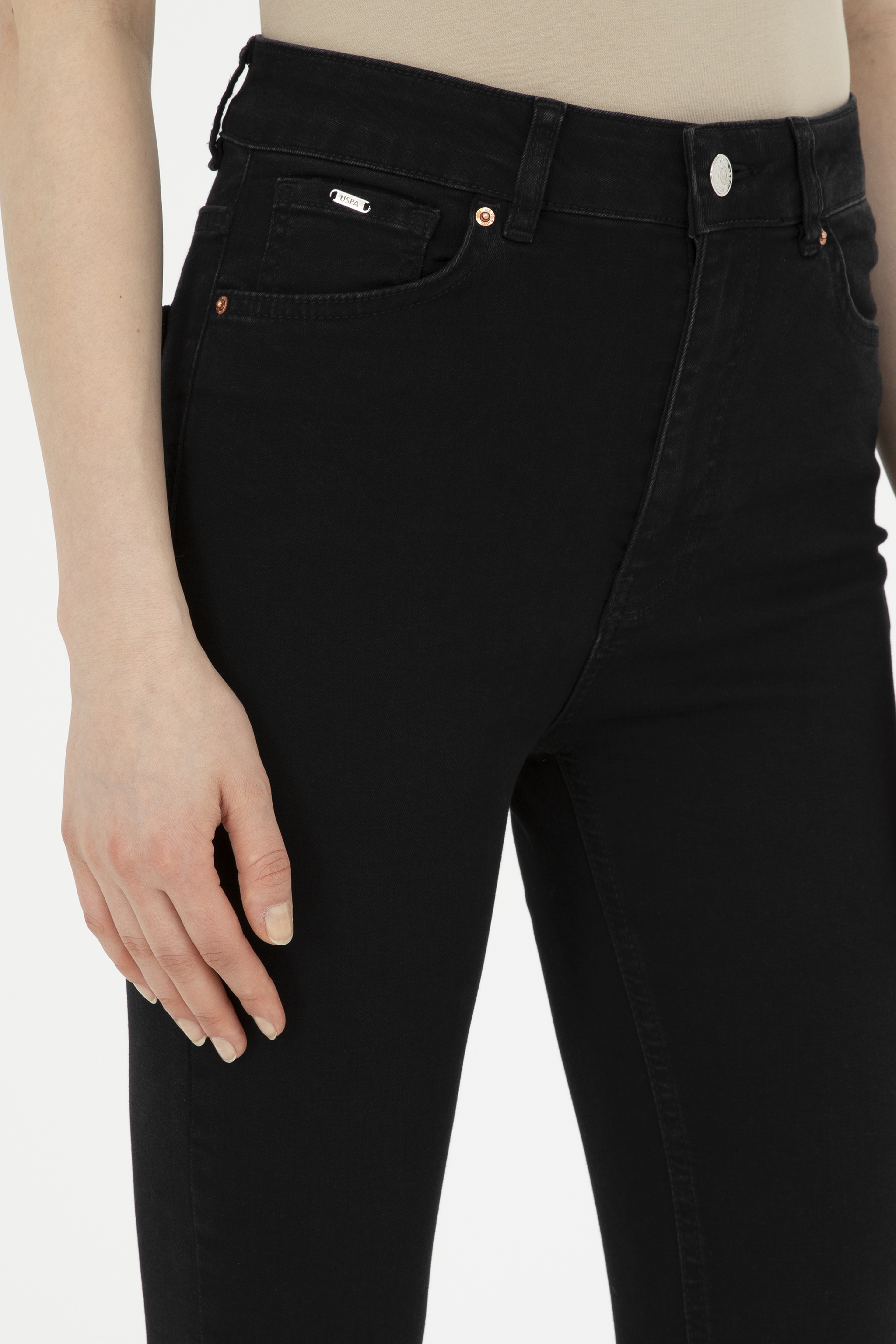 Kadın Siyah Jean Pantolon - Image 5