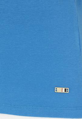 Kadın Saks Bisiklet Yaka Kolsuz Tişört - 50285852059