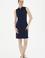 Kadın Lacivert Polo Yaka Örme Elbise