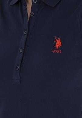 Kadın Lacivert Polo Yaka Örme Elbise - 50285857038