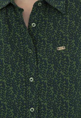 Kadın Yeşil Uzun Kollu Gömlek - 50272148018