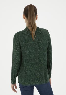 Kadın Yeşil Uzun Kollu Gömlek - 50272148018