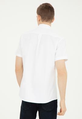 Erkek Beyaz Kısa Kollu Gömlek - 50282587005