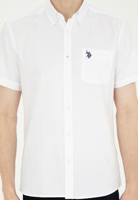 Erkek Beyaz Kısa Kollu Gömlek - 50282587005