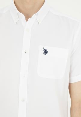 Erkek Beyaz Kısa Kollu Gömlek - 50282587005