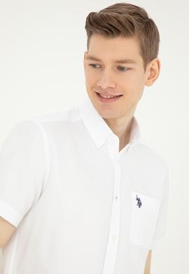 Erkek Beyaz Kısa Kollu Gömlek - 50282587005