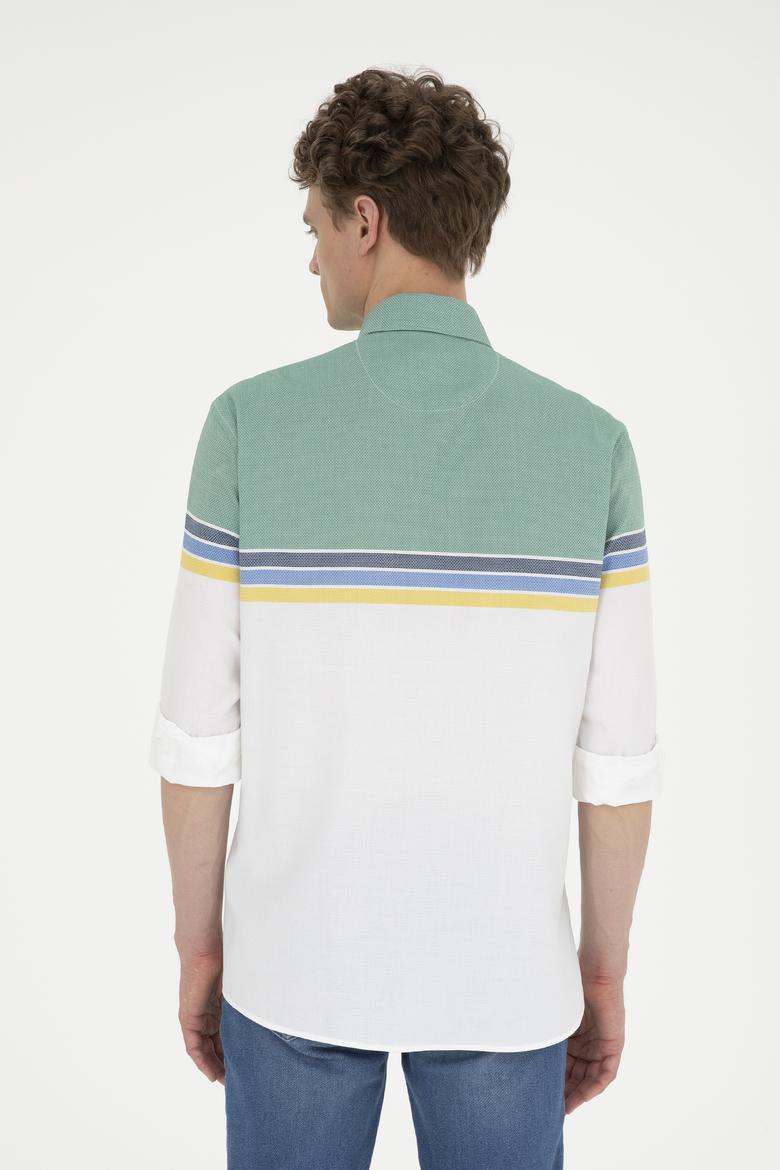 Erkek Yeşil Uzun Kollu Gömlek - 50288317001