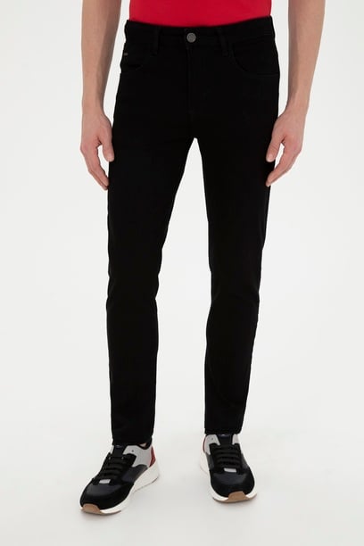 Erkek Siyah Jean Pantolon