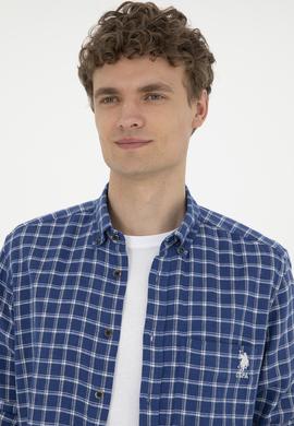 Erkek Kareli Lacivert Gömlek - 50283820024