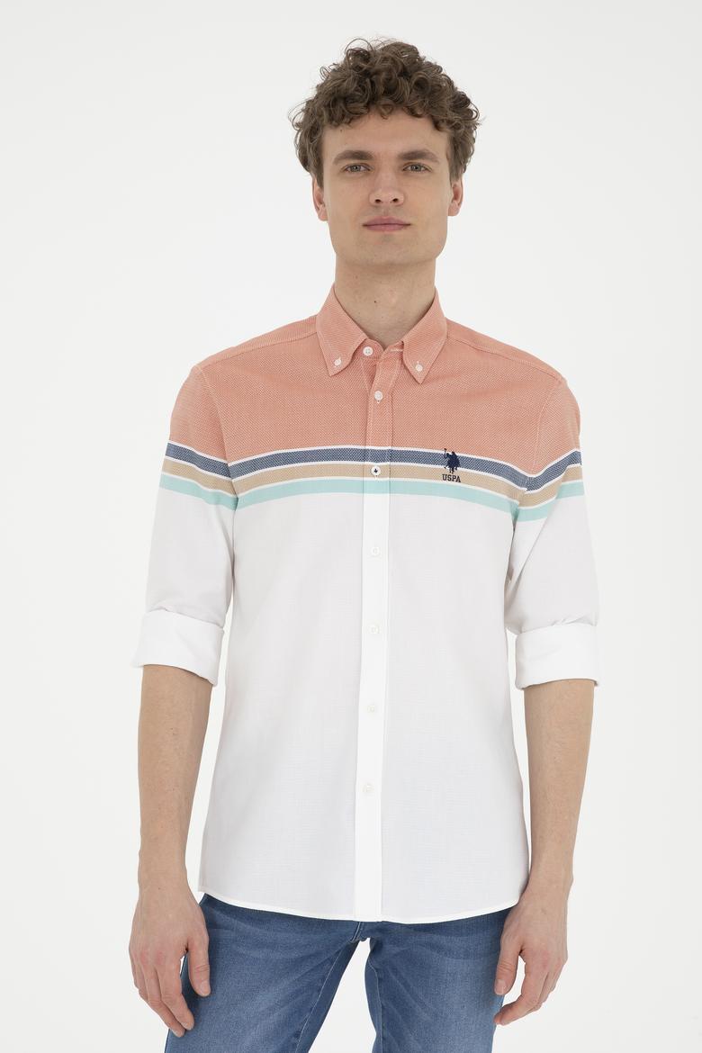 Erkek Kiremit Uzun Kollu Gömlek - 50288317009