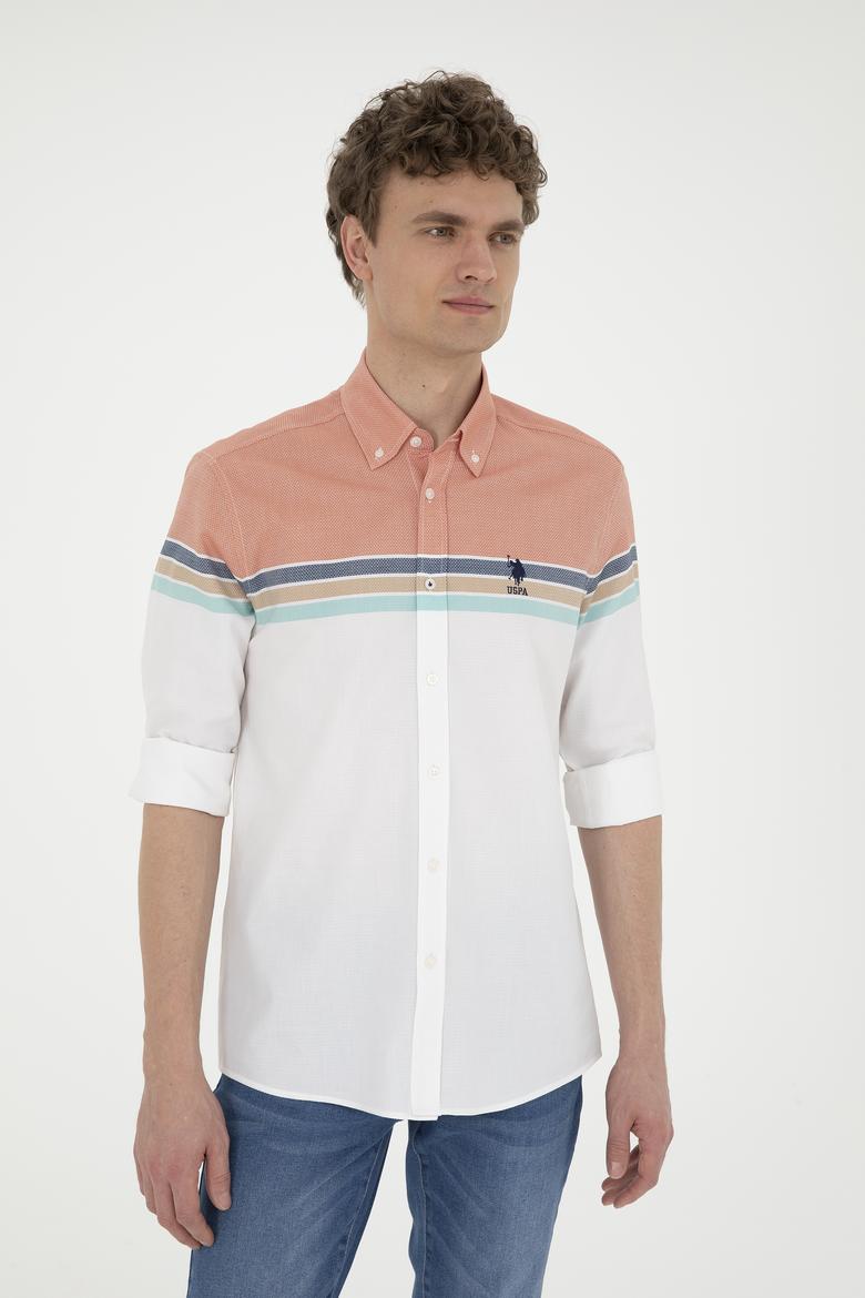 Erkek Kiremit Uzun Kollu Gömlek