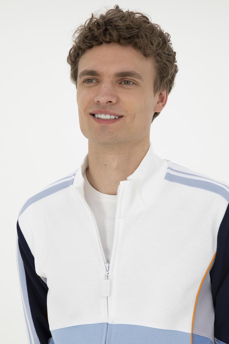 Erkek Koyu Mavi Örme Hırka - 50282482017