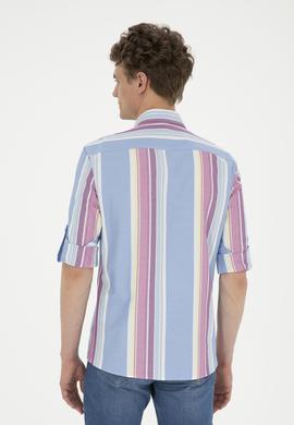 Erkek Saks Uzun Kollu Gömlek - 50283813007