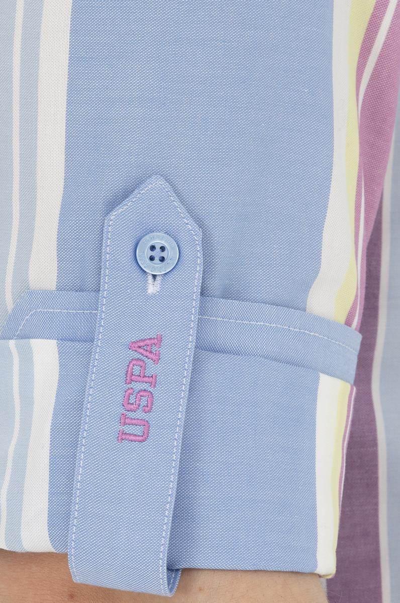 Erkek Saks Uzun Kollu Gömlek