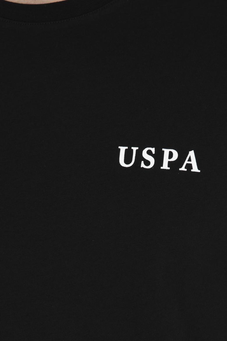 Erkek Regular Fit Bisiklet Yaka Siyah Tişört - 50281077041