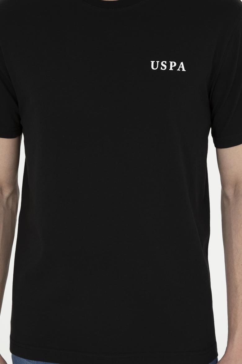 Erkek Regular Fit Bisiklet Yaka Siyah Tişört - 50281077041