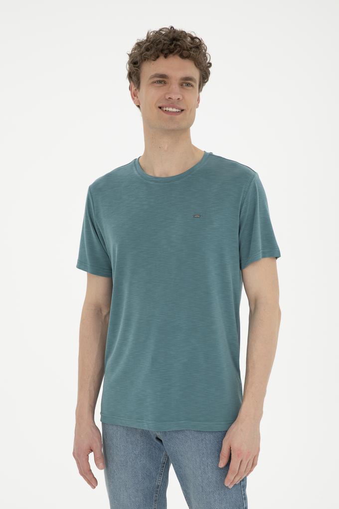 Erkek Koyu Yeşil Basic Tişört