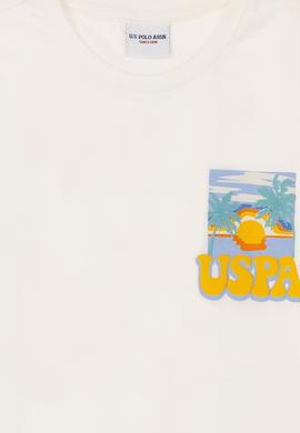 Erkek Çocuk Ekru Bisiklet Yaka Tişört - 50281687005