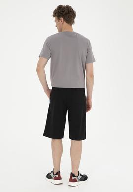 Erkek Siyah Örme Şort - 50282003051