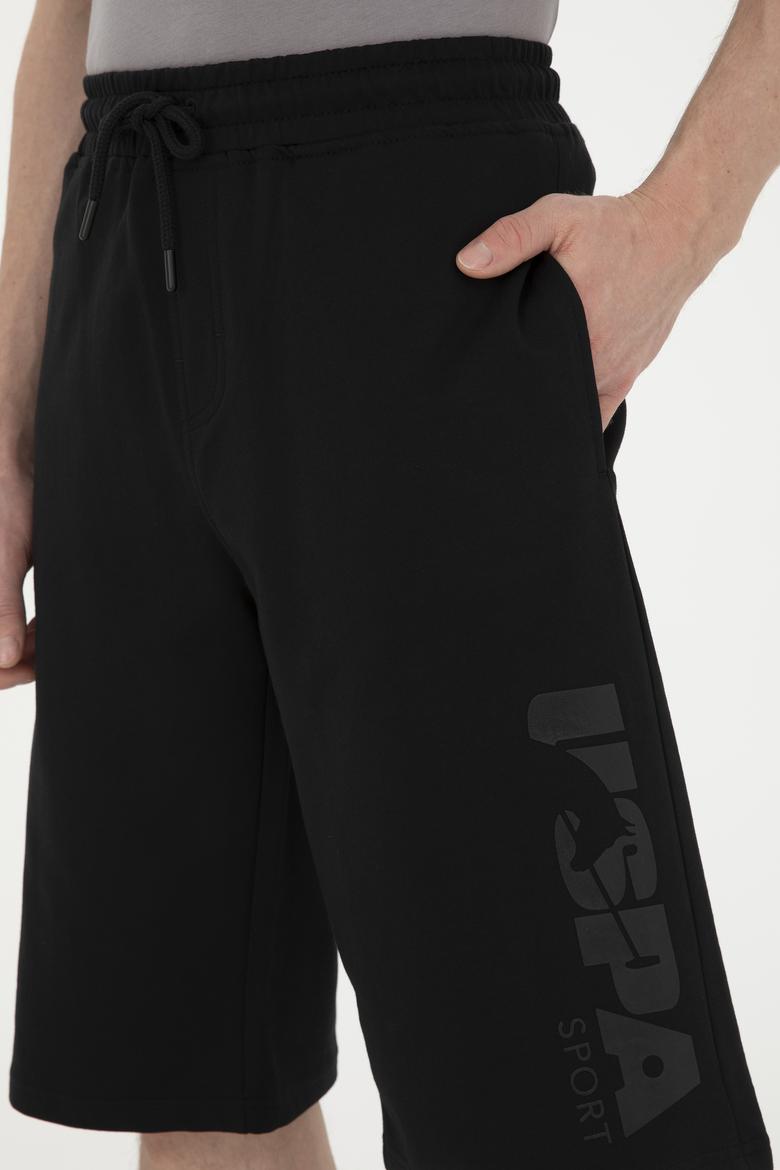 Erkek Siyah Örme Şort - 50282003051