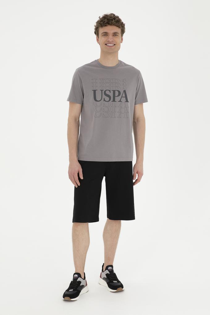 Erkek Siyah Örme Şort