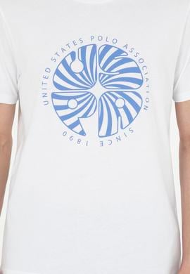 Erkek Regular Fit Bisiklet Yaka Beyaz Tişört - 50282009001