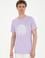 Erkek Regular Fit Bisiklet Yaka Lila Tişört