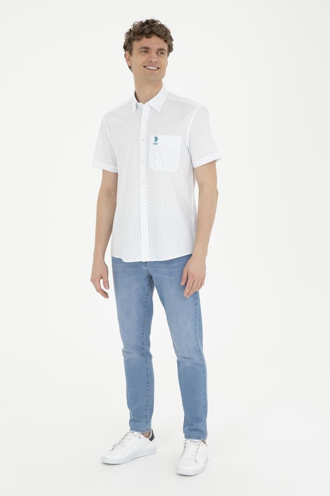 Erkek Mint Kısa Kollu Gömlek