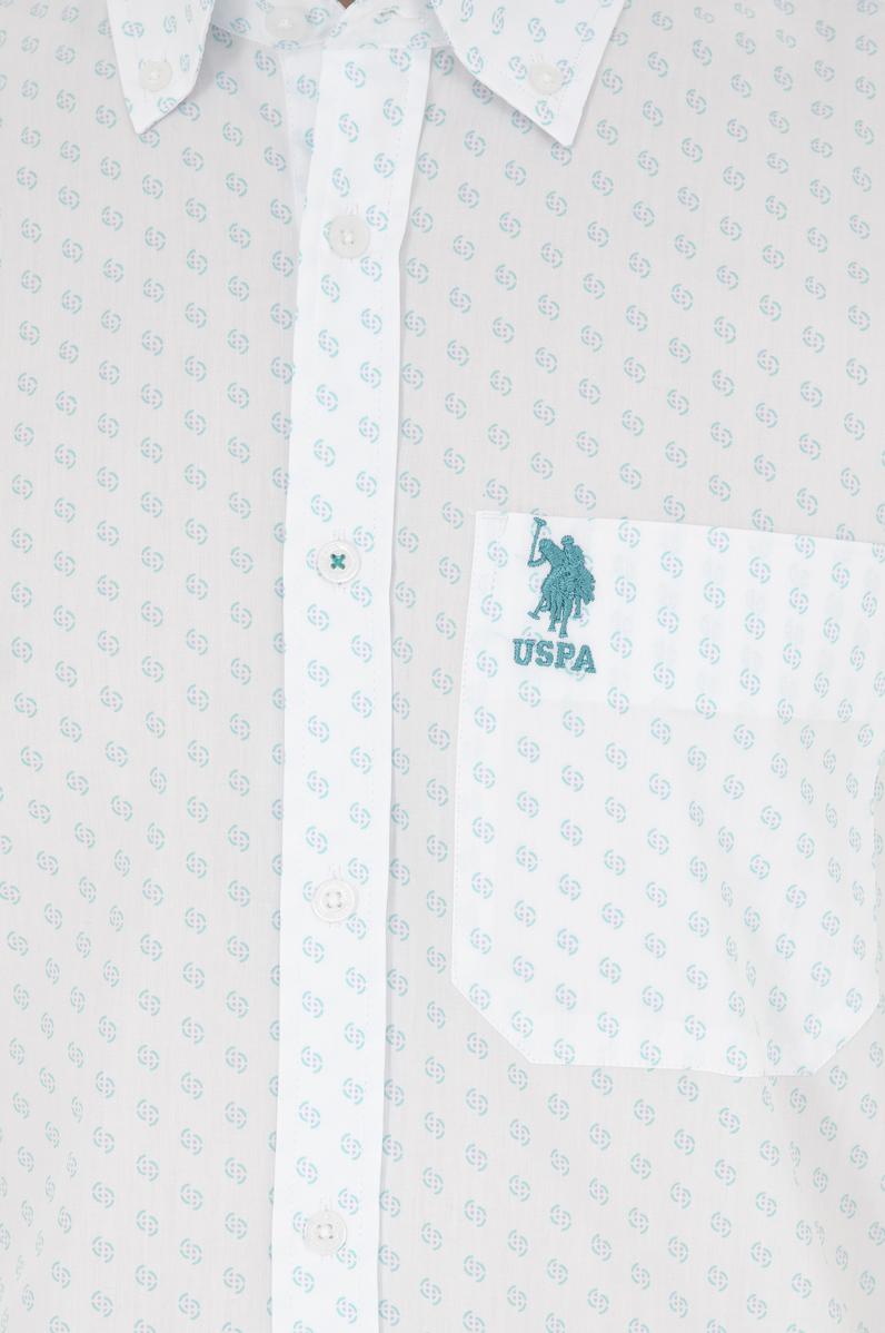 Erkek Mint Kısa Kollu Gömlek