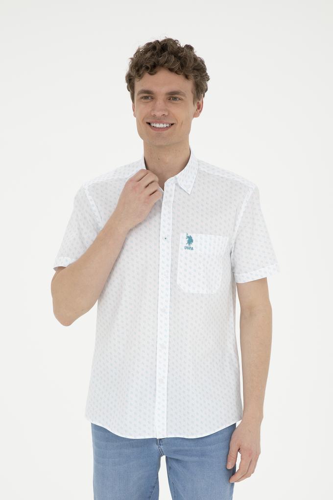 Erkek Mint Kısa Kollu Gömlek