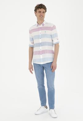 Erkek Saks Uzun Kollu Gömlek - 50283667014