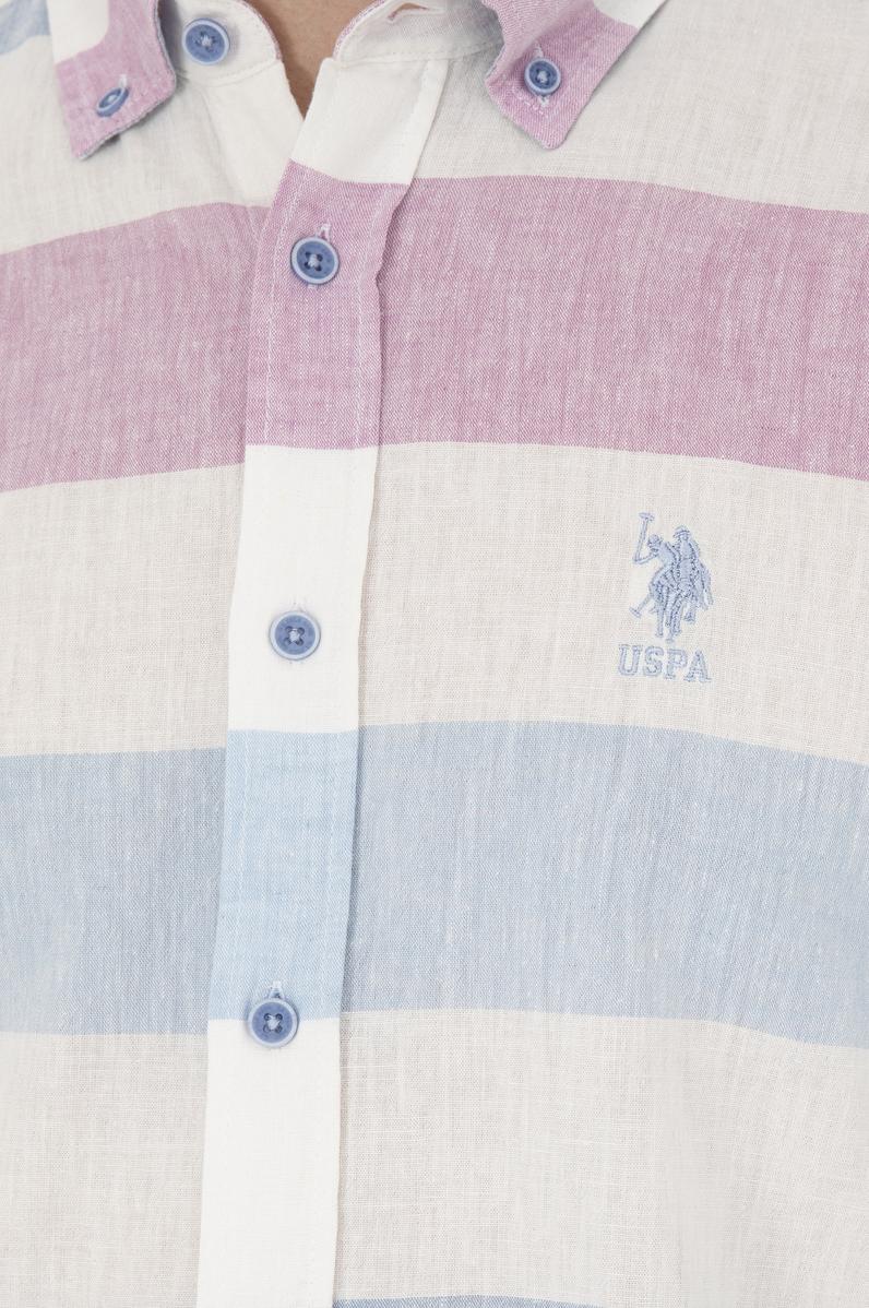 Erkek Saks Uzun Kollu Gömlek