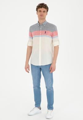 Erkek Kırmızı Uzun Kollu Gömlek - 50283691006