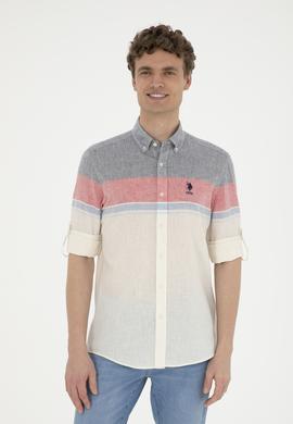 Erkek Kırmızı Uzun Kollu Gömlek - 50283691006