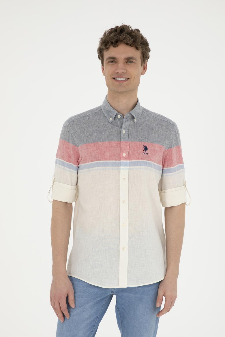 Erkek Kırmızı Uzun Kollu Gömlek