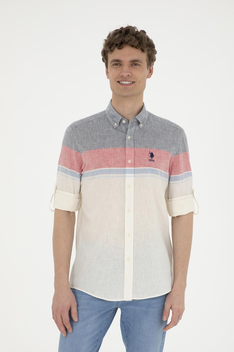 Erkek Kırmızı Uzun Kollu Gömlek