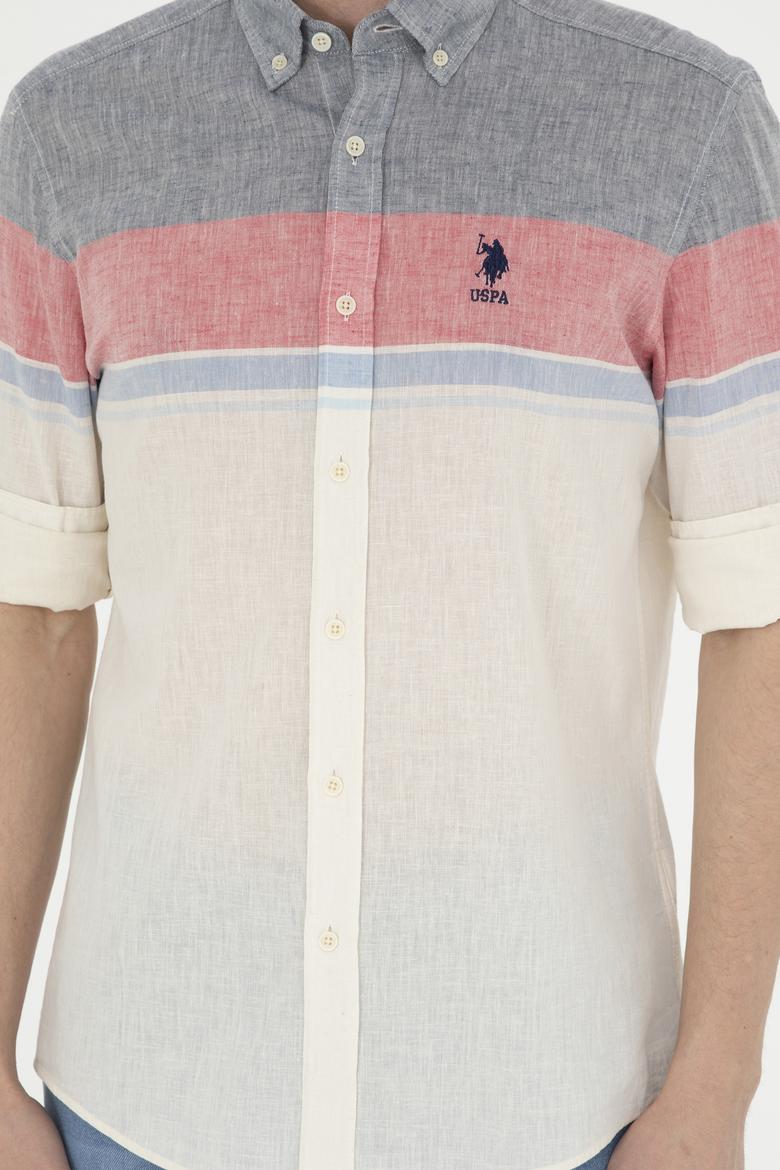 Erkek Kırmızı Uzun Kollu Gömlek - 50283691006