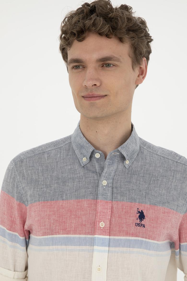 Erkek Kırmızı Uzun Kollu Gömlek - 50283691006