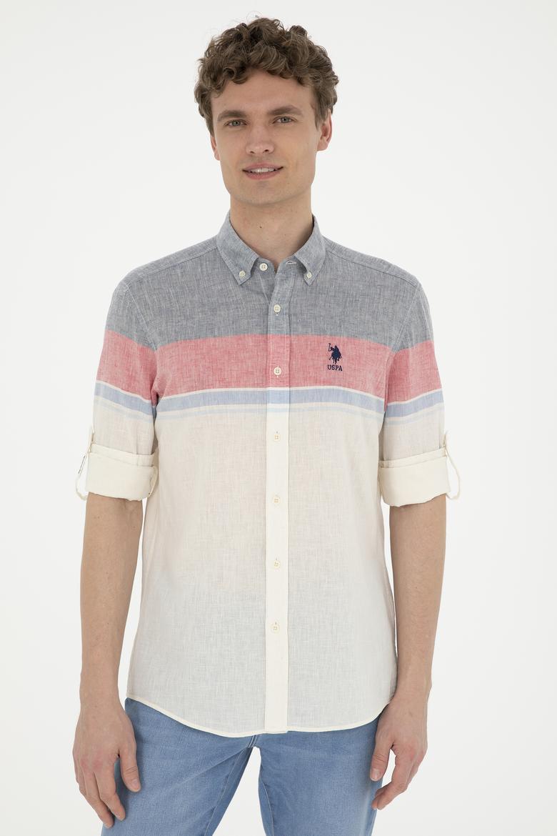 Erkek Kırmızı Uzun Kollu Gömlek - 50283691006