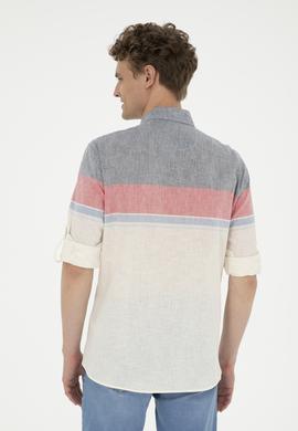 Erkek Kırmızı Uzun Kollu Gömlek - 50283691006