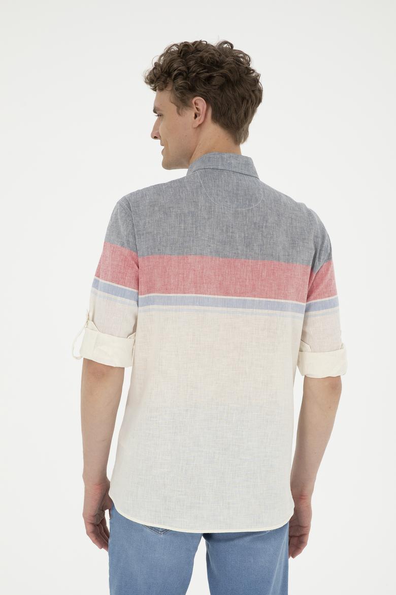 Erkek Kırmızı Uzun Kollu Gömlek - 50283691006