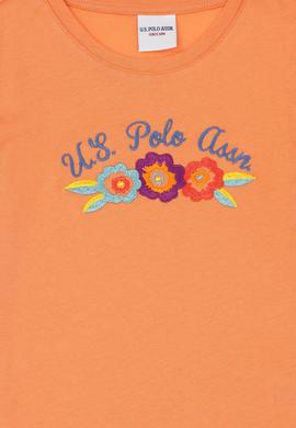 Kız Çocuk Somon Bisiklet YakaTişört - 50283375017