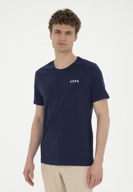 Erkek Regular Fit Bisiklet Yaka Lacivert Tişört - 50281077031