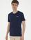 Erkek Regular Fit Bisiklet Yaka Lacivert Tişört
