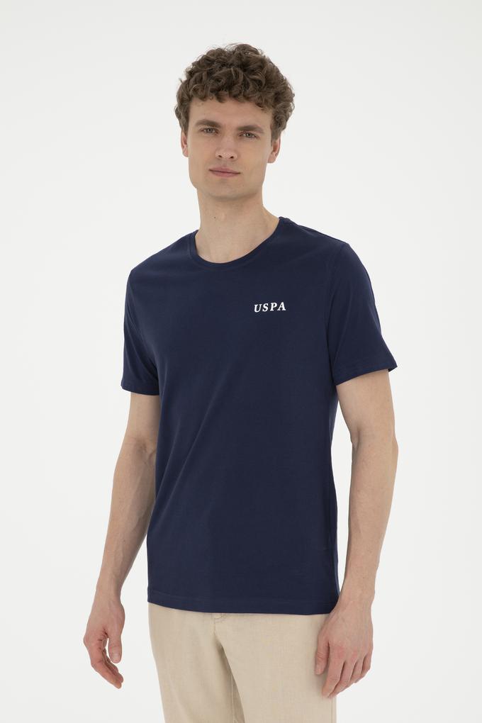 Erkek Regular Fit Bisiklet Yaka Lacivert Tişört