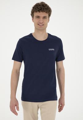 Erkek Regular Fit Bisiklet Yaka Lacivert Tişört - 50281077031