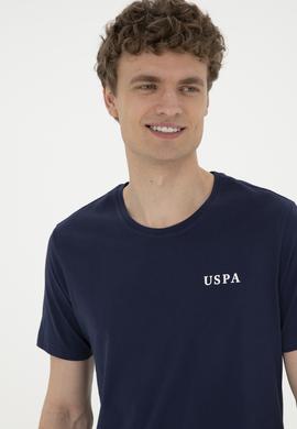 Erkek Regular Fit Bisiklet Yaka Lacivert Tişört - 50281077031