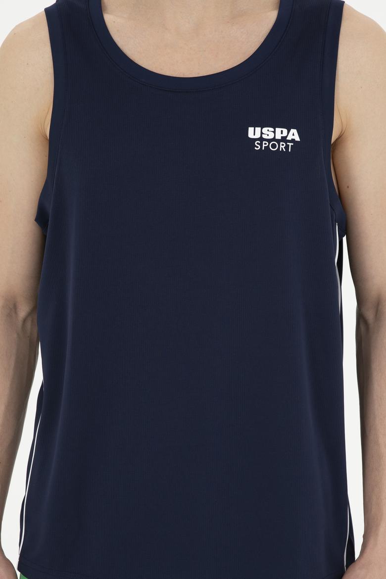 Erkek Regular Fit Bisiklet Yaka Lacivert Tişört - 50282483006